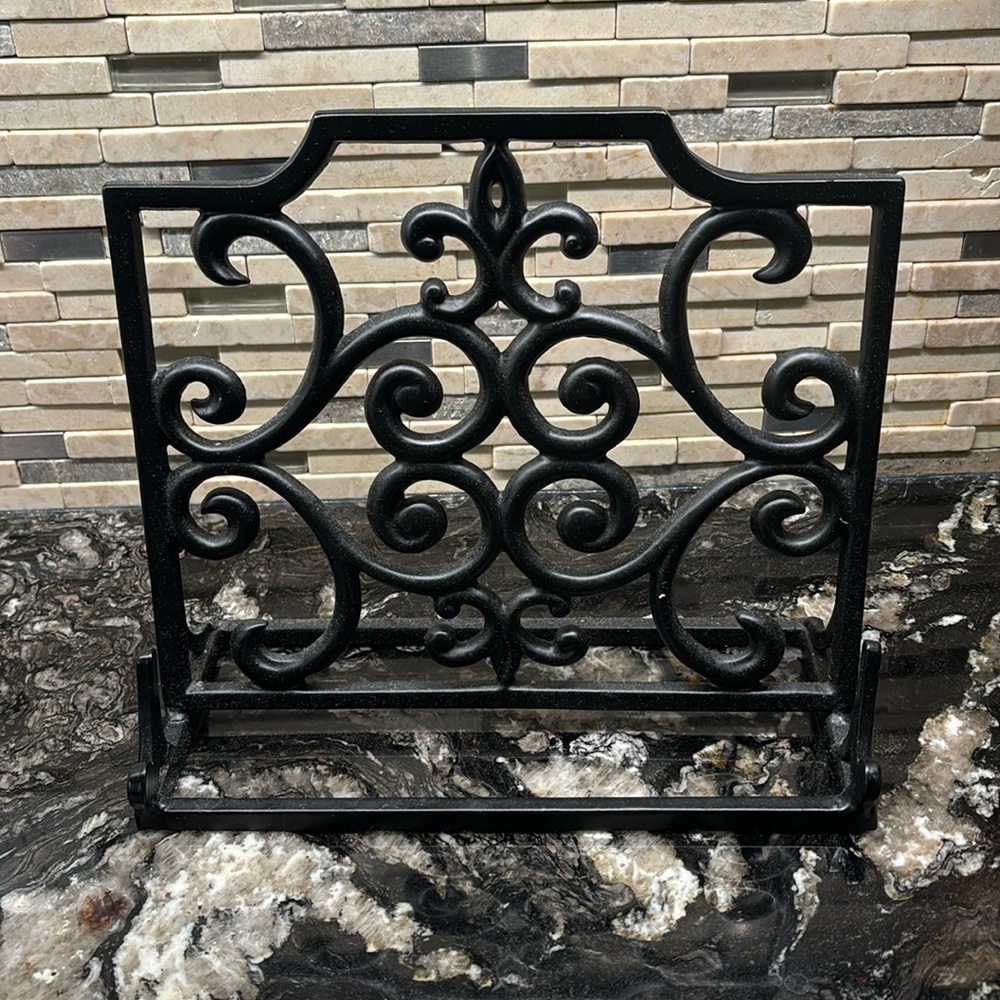 Cast Iron Recipe Book Holder
